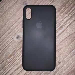 iPhone X black silicone case
